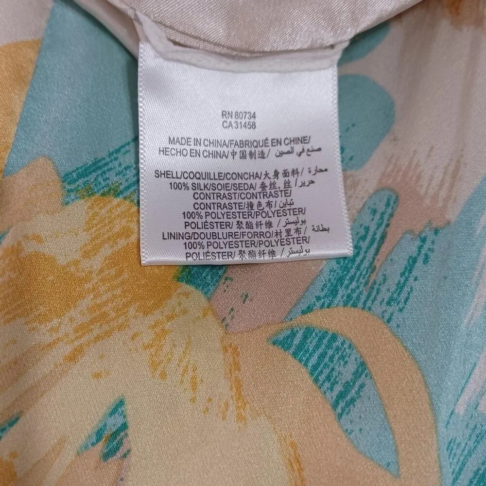 Y2k Bright yellow and blue beaded halter mini dress/ top with mesh details - Picture 4 of 4